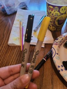 Bee Rock Painting - Pens for Drawing