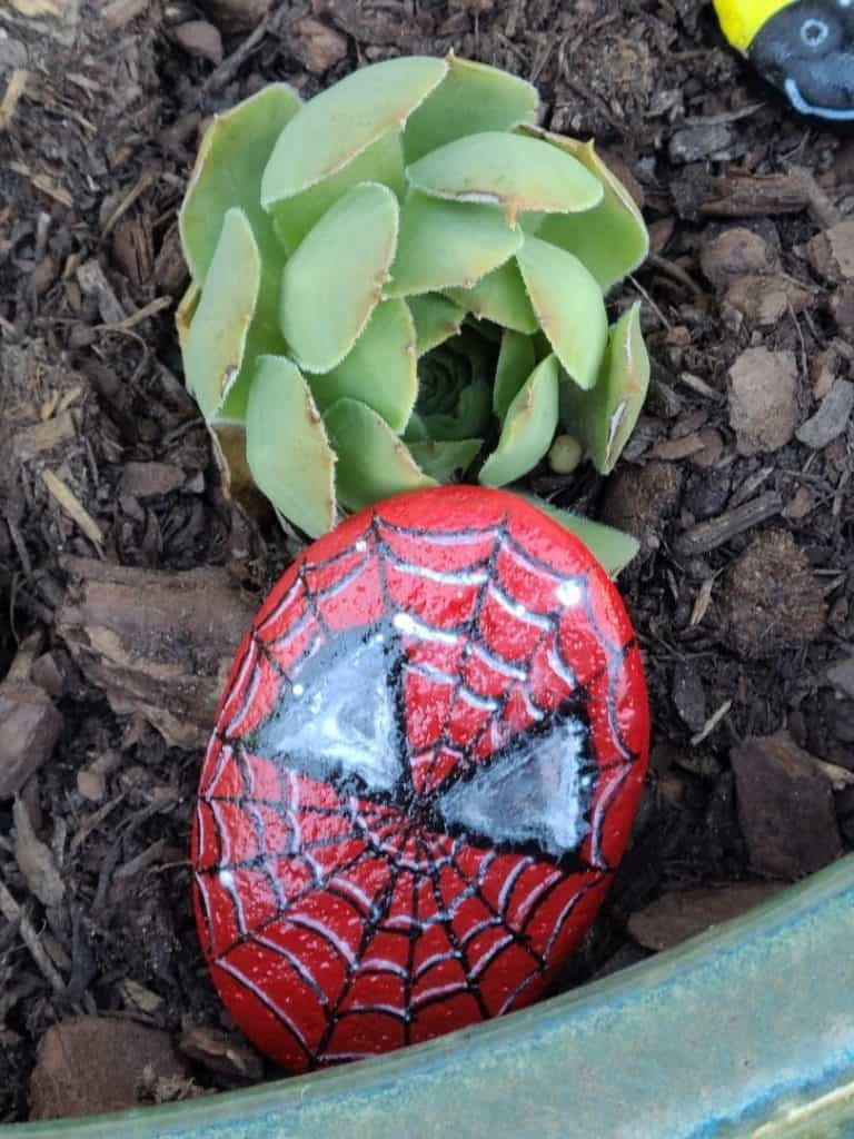 Finished Spider Man Rock