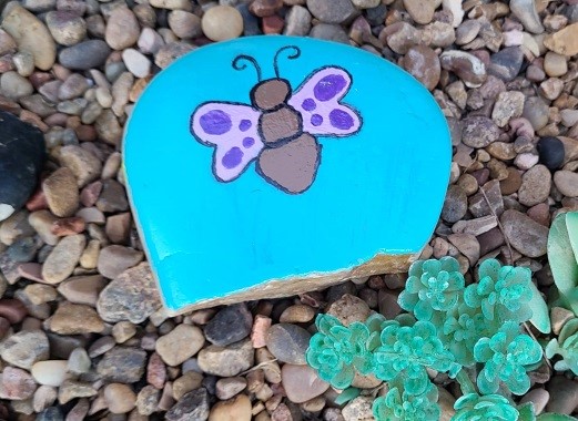 Butterfly Rock Painting for Beginners