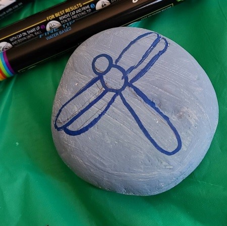 Dragonfly Painted Rock 7