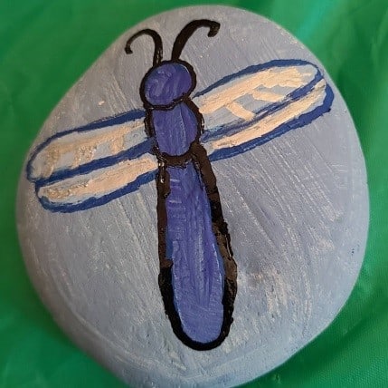 Dragonfly Painted Rock 10