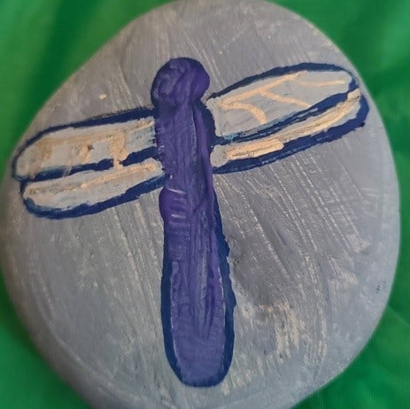Dragonfly Painted Rock 9