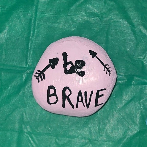 Kindness Rocks - be brave hide and seek rocks