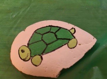 Turtle Rock Painting - T12