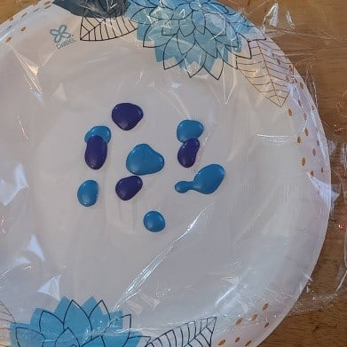 Paint on saran wrap 2
