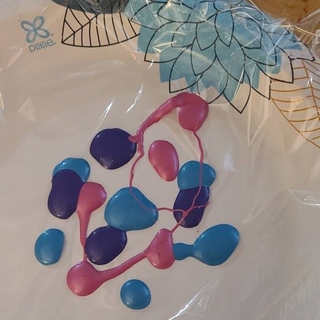 Paint on saran wrap 3