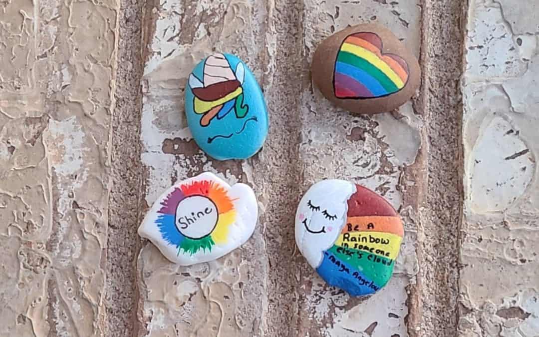 4 Rainbow Painted Rocks to Brighten Your Day