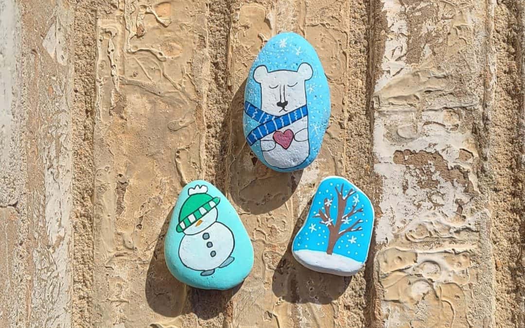 Winter Rock Painting Ideas: Three Fun Designs