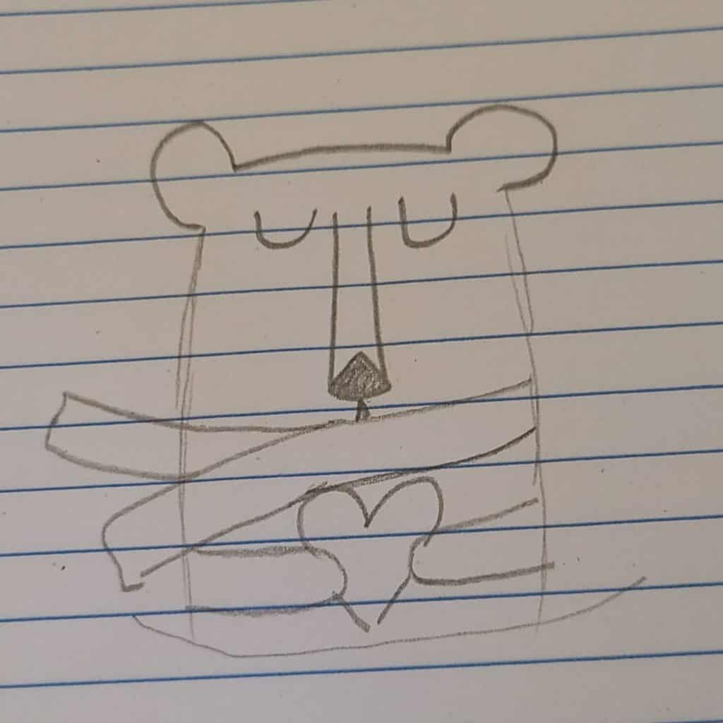 Winter Rock Painting - Drawing Polar Bear