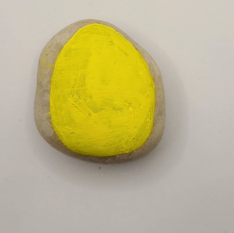 Easter Painted Rocks - Chick 1
