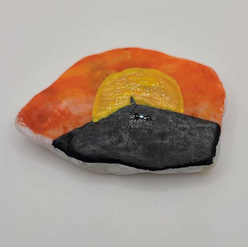 Easter Painted Rocks Cross 3
