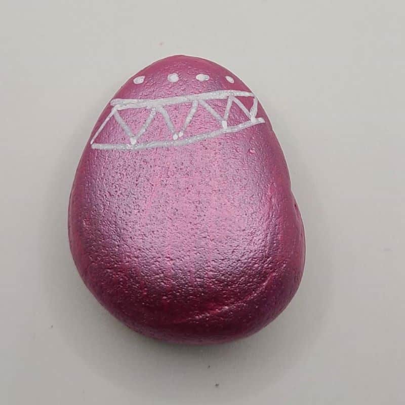 Easter Painted Rocks - Egg 2