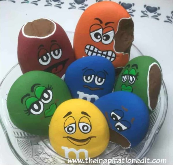M&M Painted Rocks by The Inspiration Edit