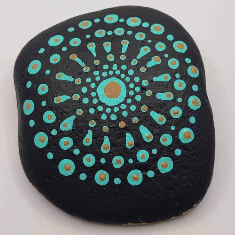 Mandala Painted Rocks - Design 2 Final