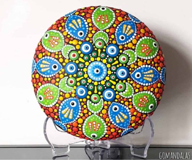 Mandala stone by Go Mandalas