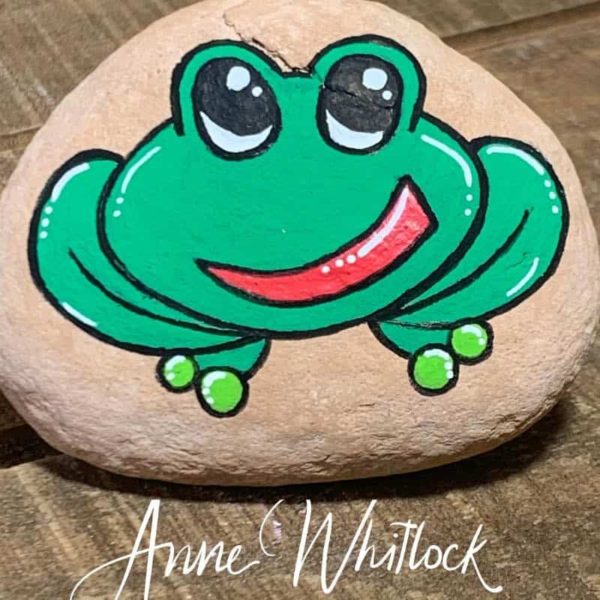 Ribbit Frog Rock Painting Tutorial by Rock Painting Workshops