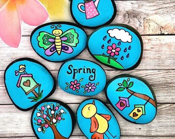 Spring Story Stones by Alleluia Rocks