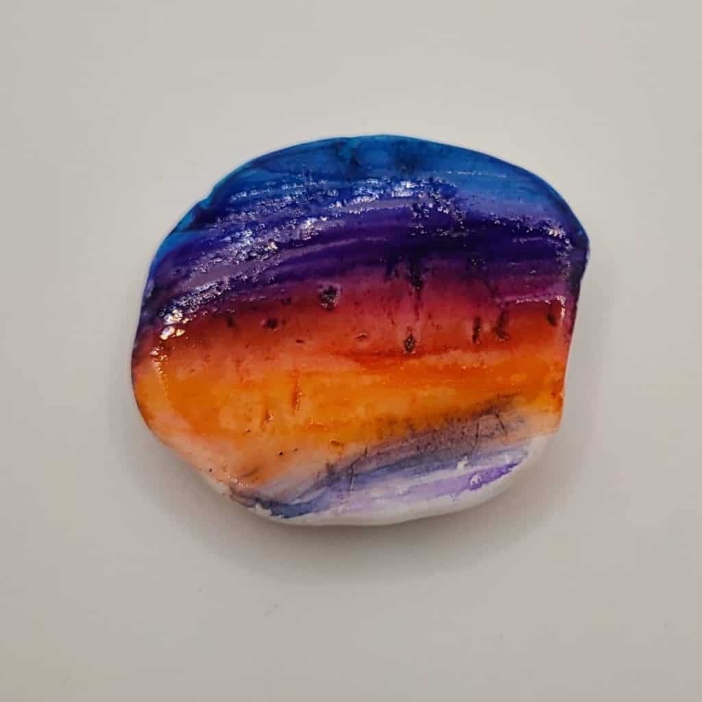 blending pencil colors with wet brush