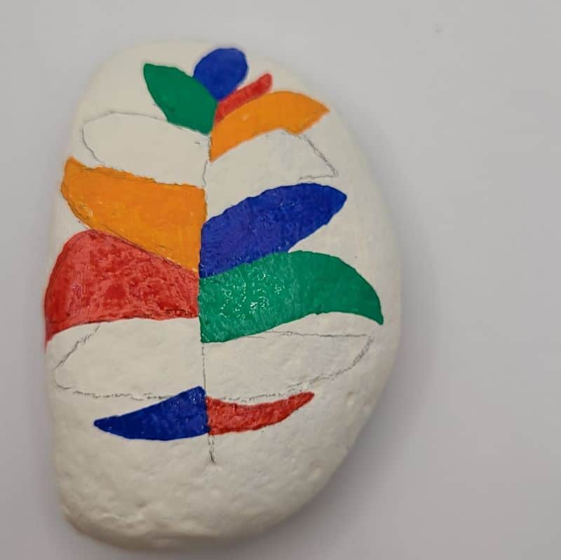 colorful painted rocks design 1d