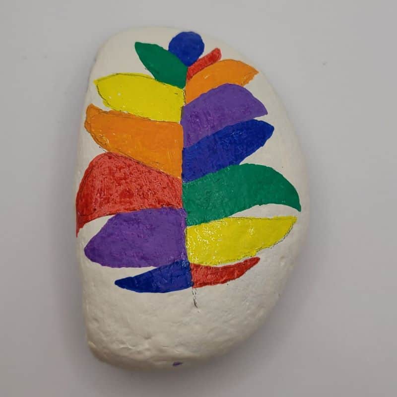 colorful painted rocks design 1e
