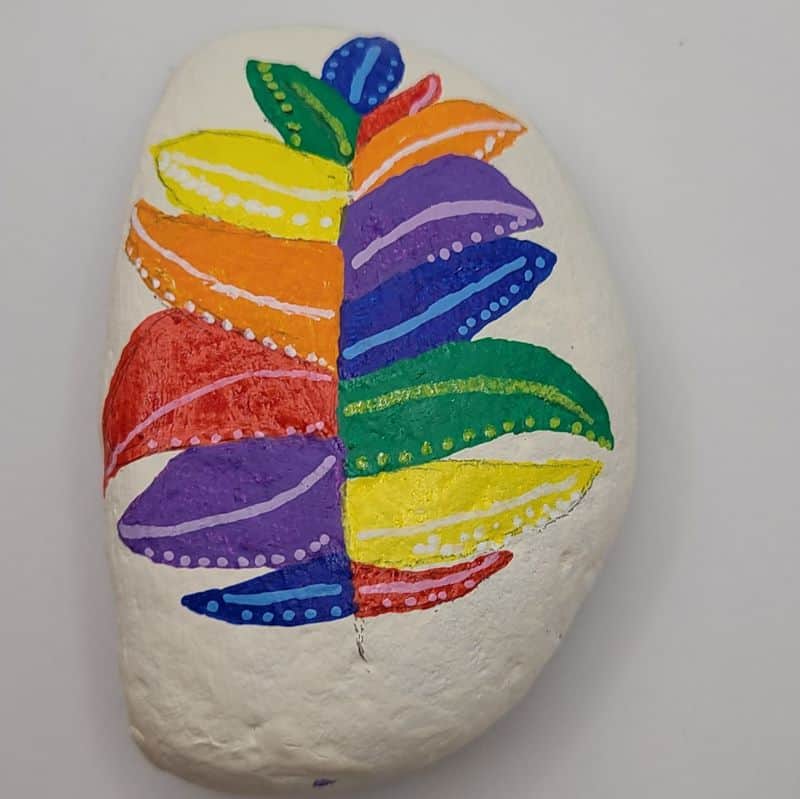 colorful painted rocks design 1f