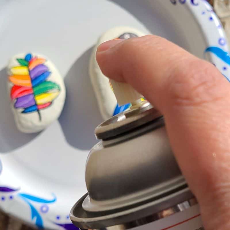 colorful painted rocks - sealing rocks