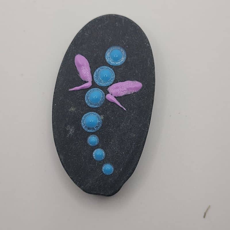 Glow in the Dark Painted Rocks Design 1b
