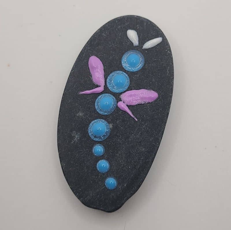 Glow in the Dark Painted Rocks Design 1c