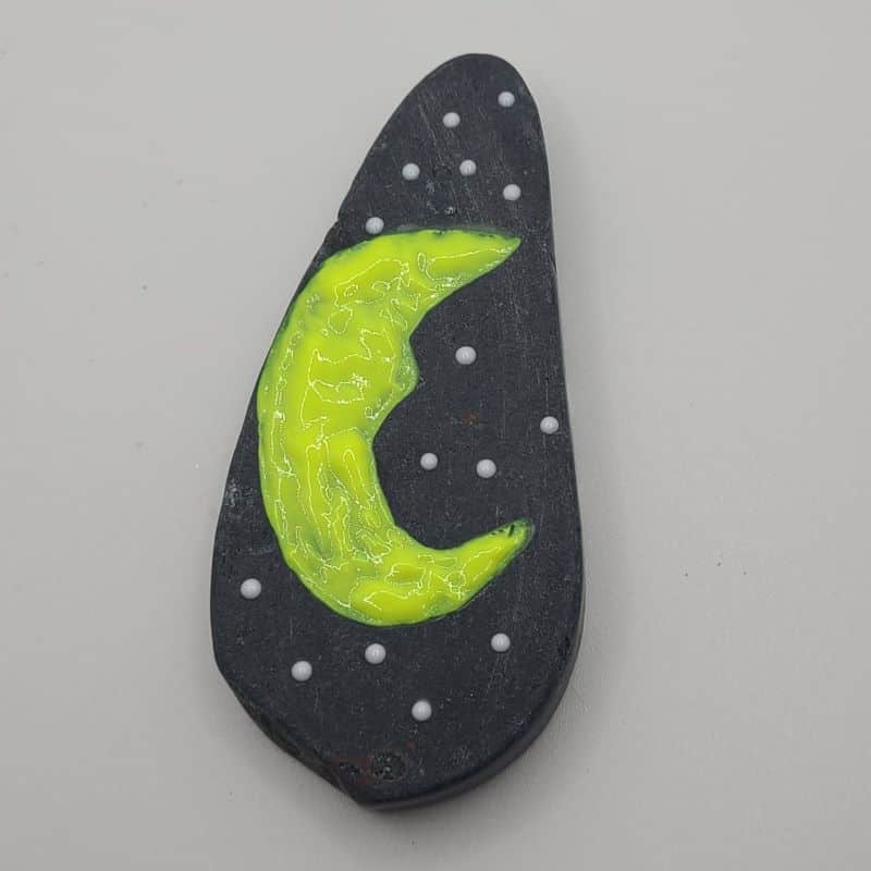 Glow in the Dark Painted Rocks Design 2b