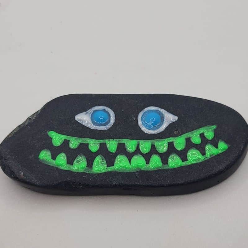 Glow in the Dark Painted Rocks Design 3d
