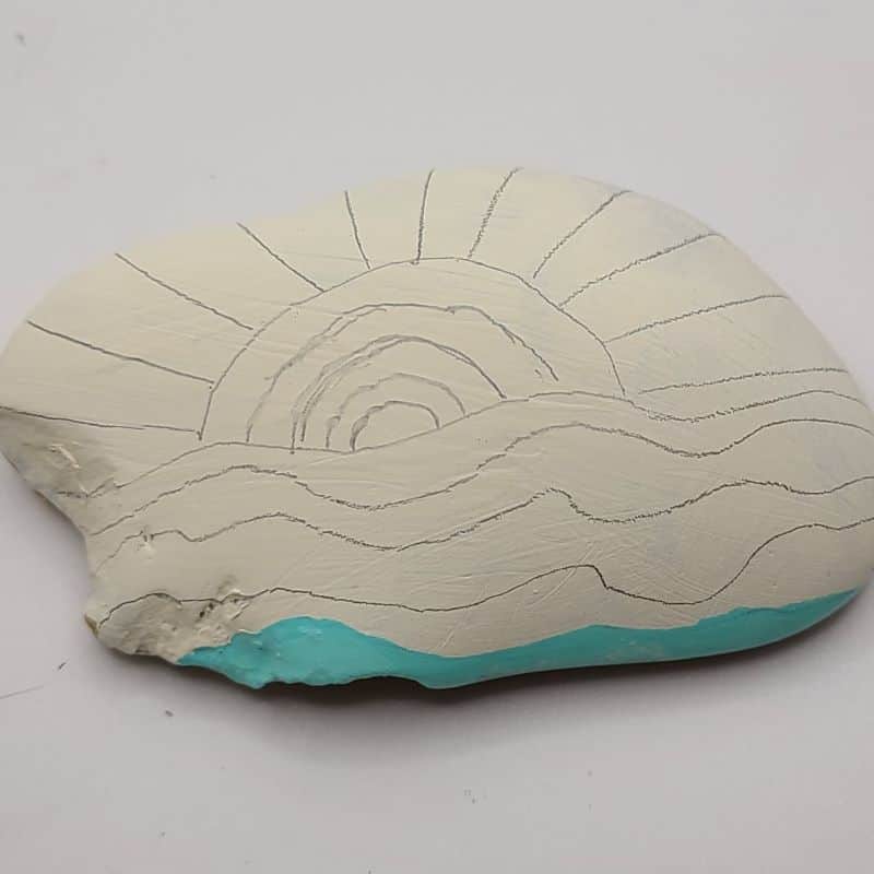 sun painted rocks design 3a