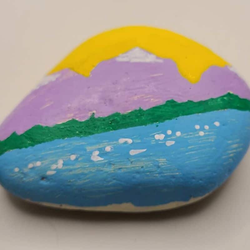 sun painted rocks design 4c
