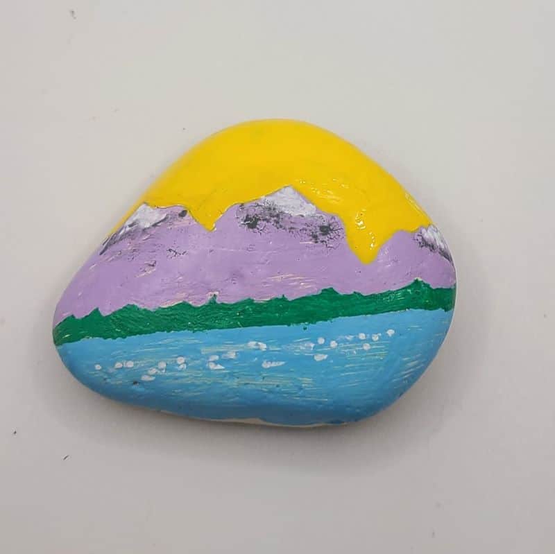 sun painted rocks design 4d