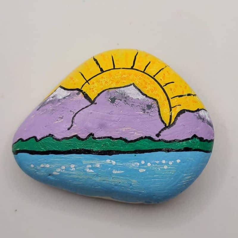 sun painted rocks design 4e