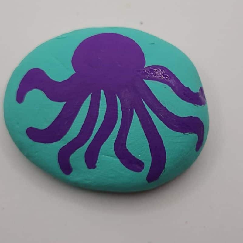 octopus painted rocks design 2b