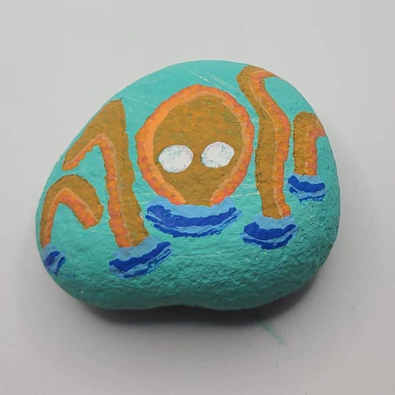 octopus painted rocks design 3c