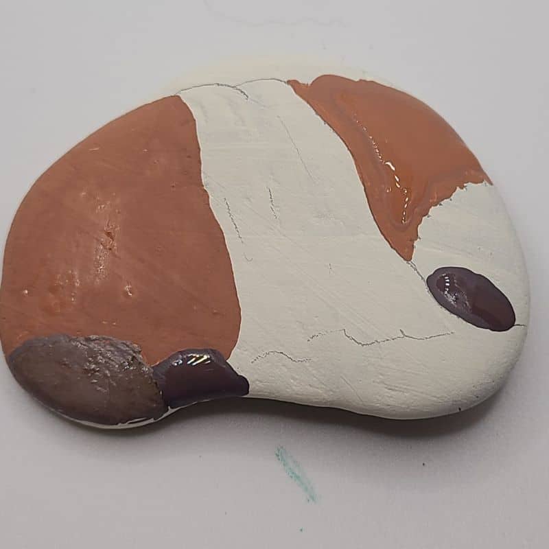 paint a waterfall on a rock design 1b