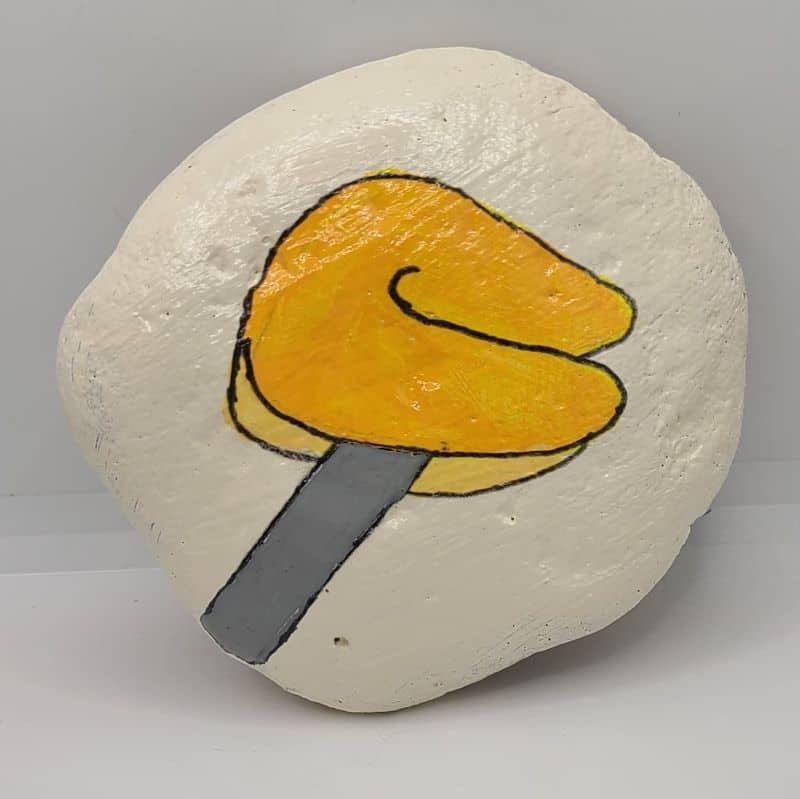Fortune Cookie Painted Rock Final