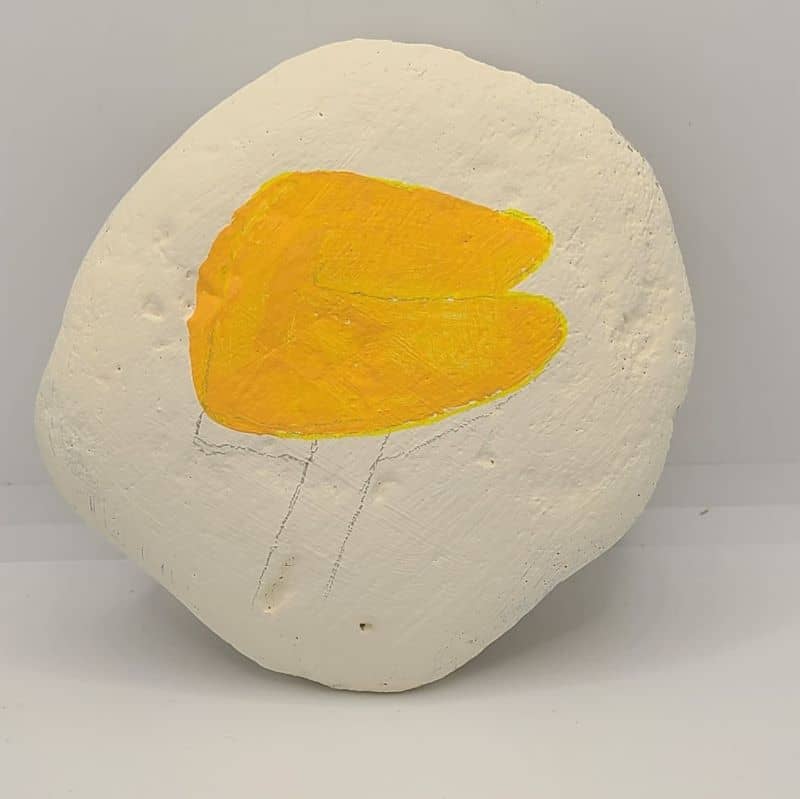 Fortune Cookie Painted Rock first step