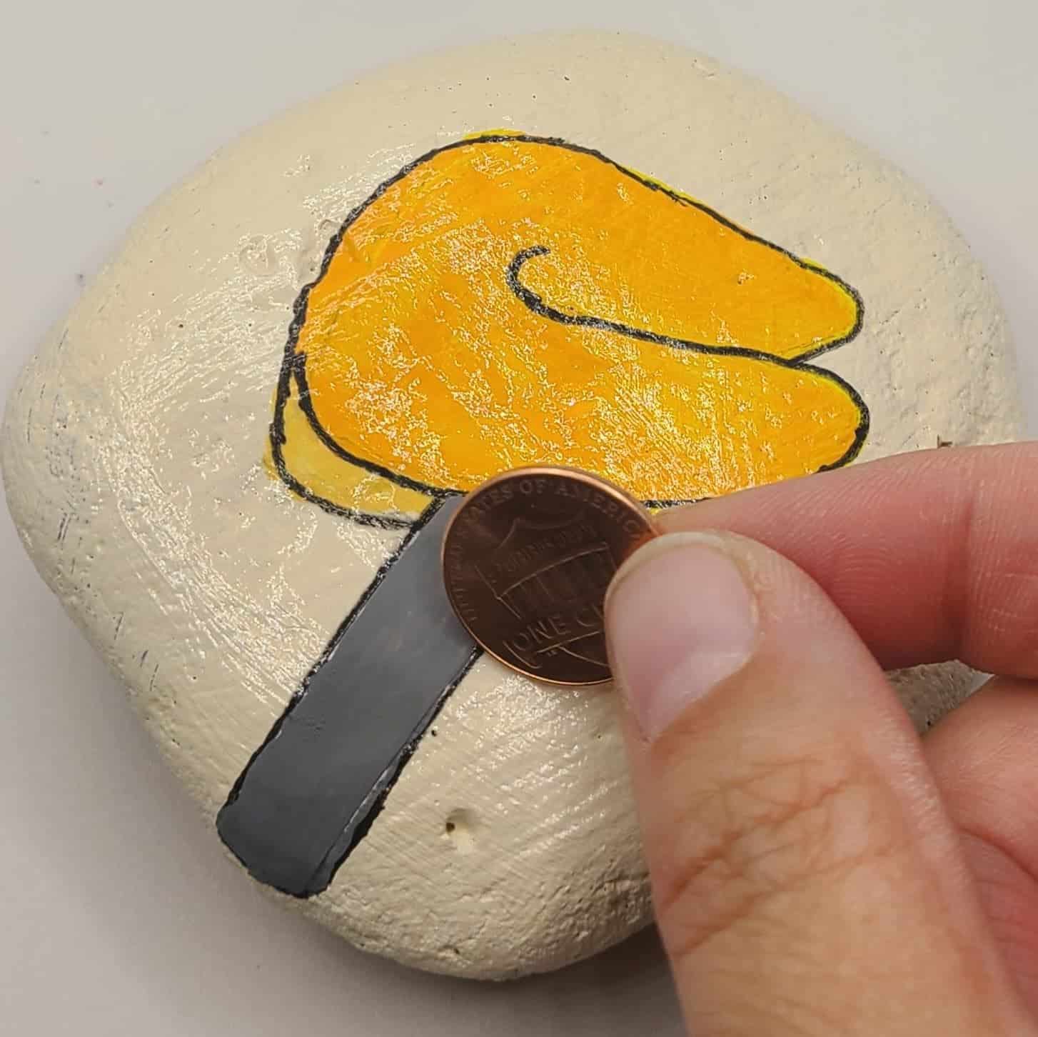 Fortune Cookie Painted Rock revealing message 1