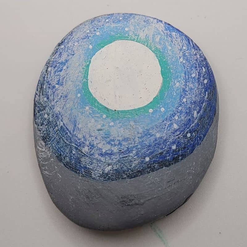 moon painted rocks design 3c