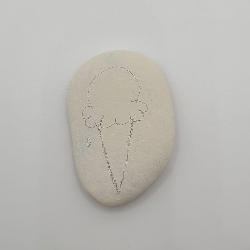 Ice Cream Painted Rocks Design 1a