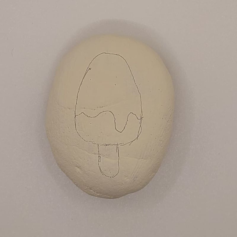 Ice Cream Painted Rocks Design 2a
