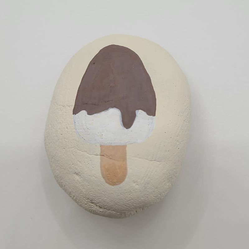 Ice Cream Painted Rocks Design 2b