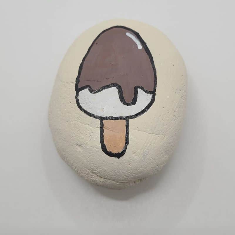 Ice Cream Painted Rocks Design 2c
