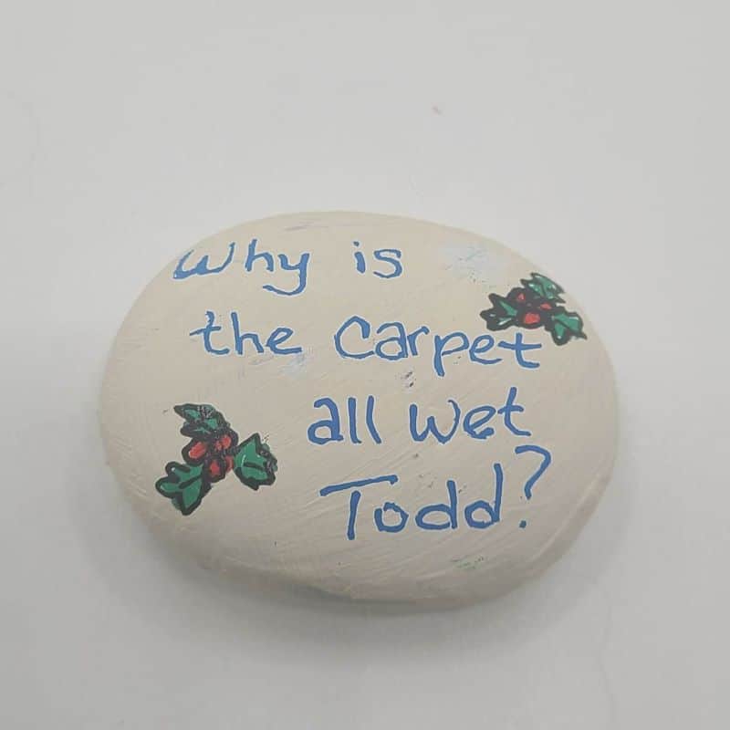 Christmas Rocks - Wet Carpet 1