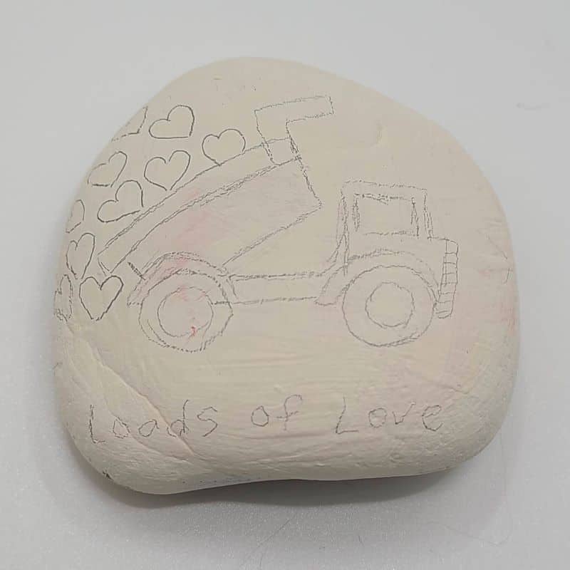 valentines day painted rocks - loads of love 1