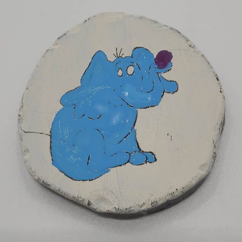 Dr Seuss Painted Rocks - Horton a