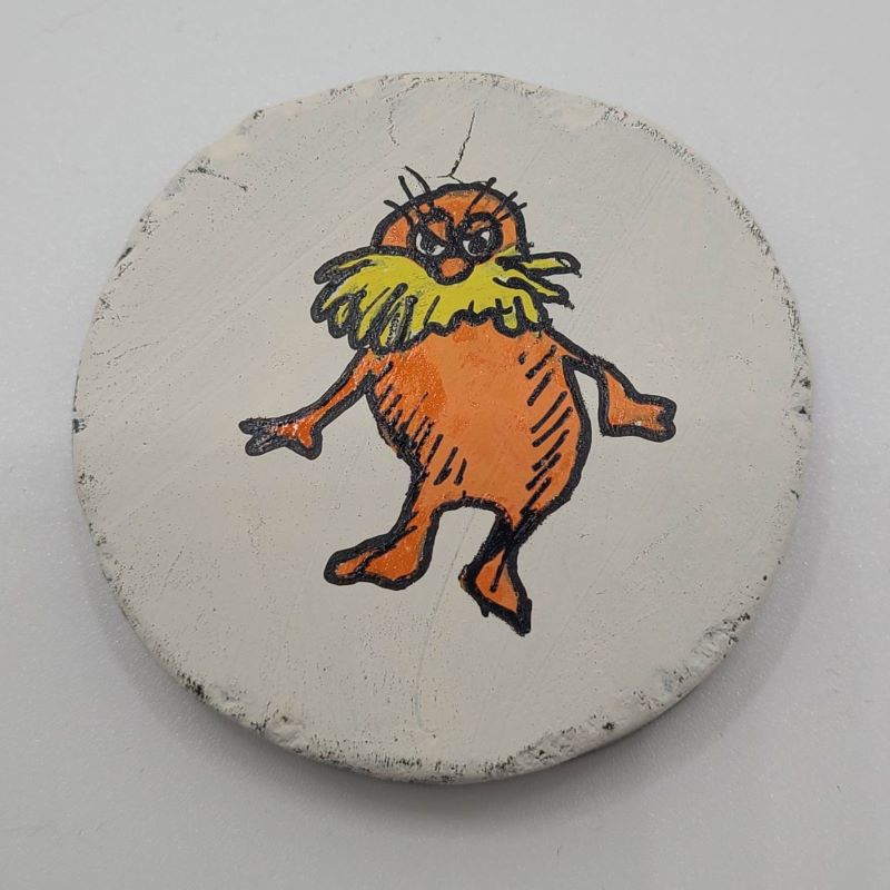 Dr Seuss Painted Rocks - Lorax Final