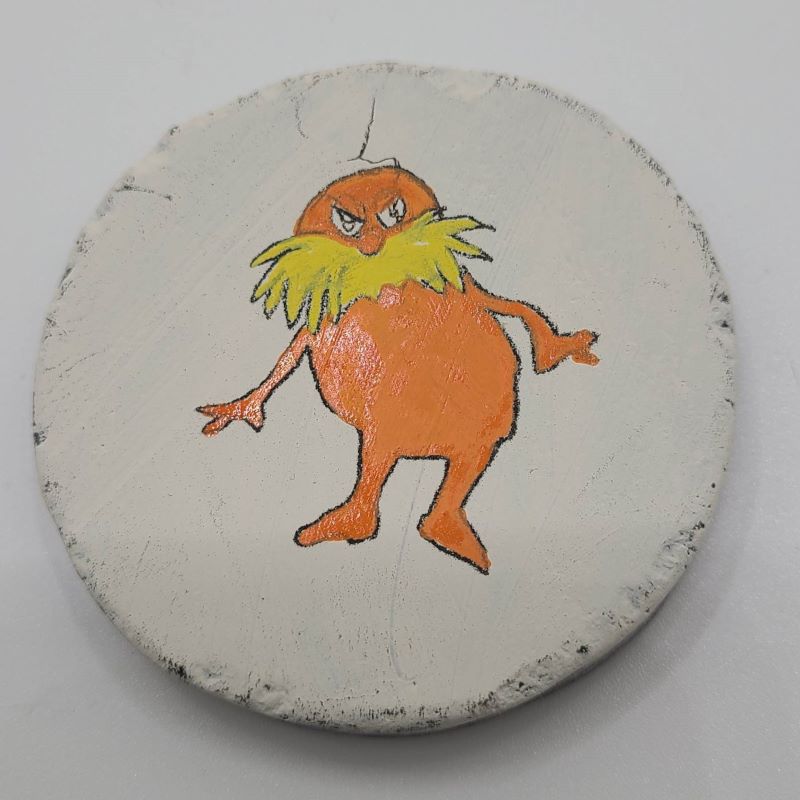Dr Seuss Painted Rocks - Lorax a